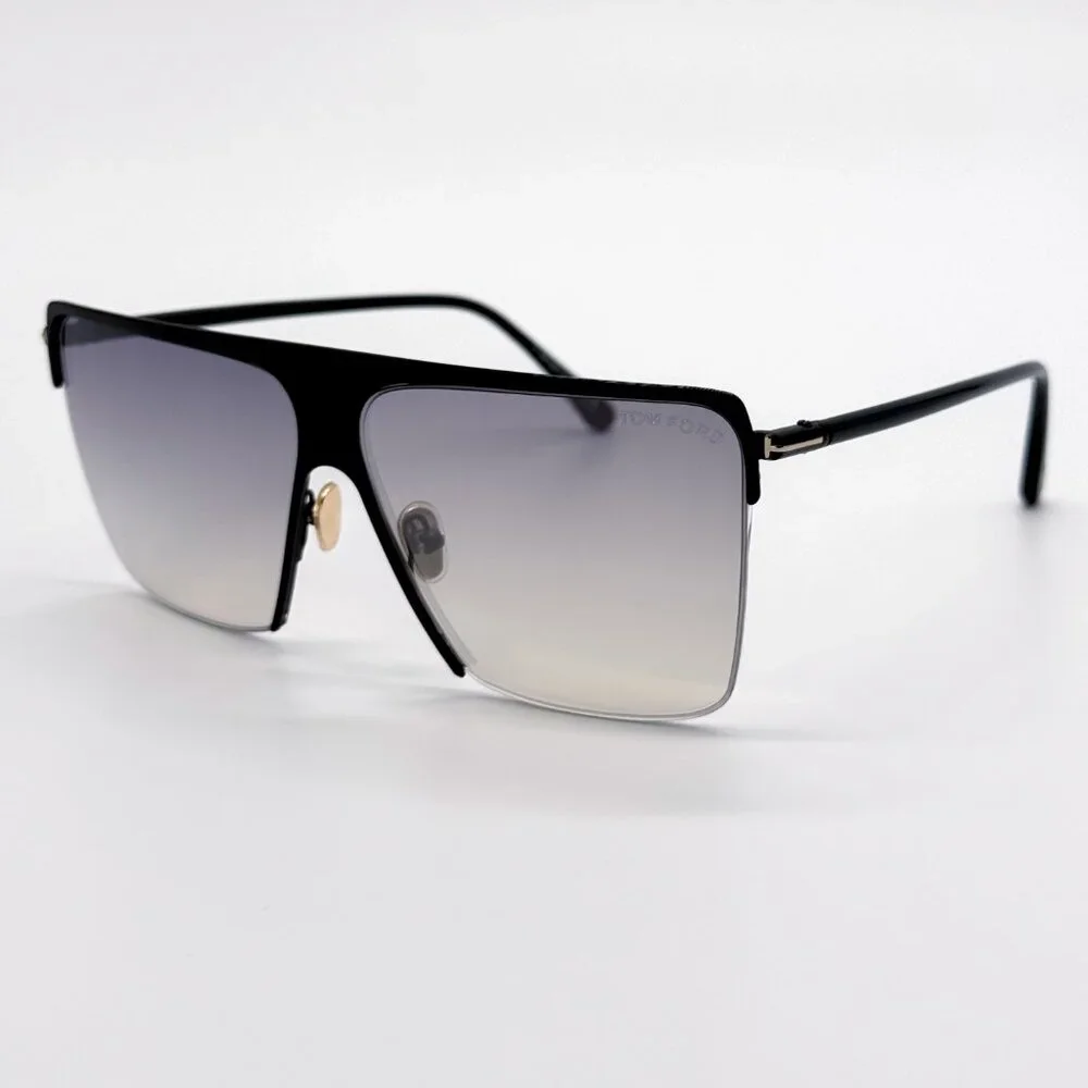 NEW TOM FORD SOFI TF840 01C SUNGLASSES WOMEN SQUARE BLACK FT0840/S